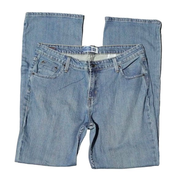 Levi Strauss Signature Jeans Misses Size 16 Long Low Rise Bootcut - Picture 2 of 9